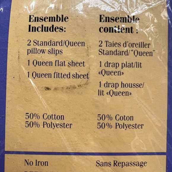 Texmade Signature Collection Queen Sheet Set Floral Yellow Green Sears NOS NEW - Picture 3 of 7